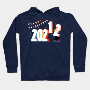 Hand Drawn Changing Year 2021 2022 Hoodie